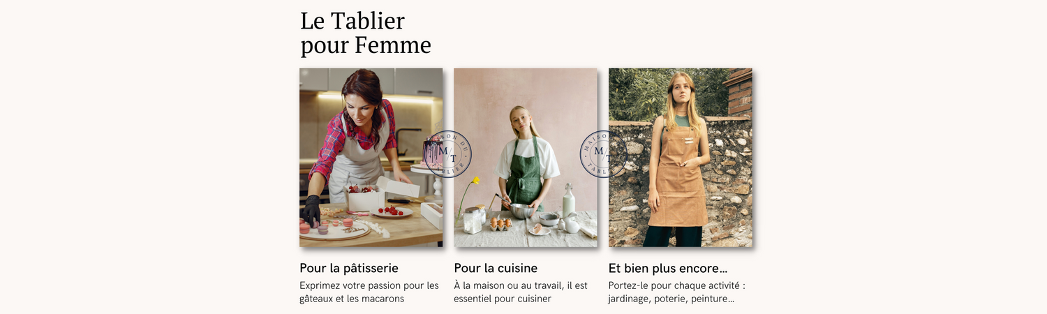 Tablier de Cuisine Femme