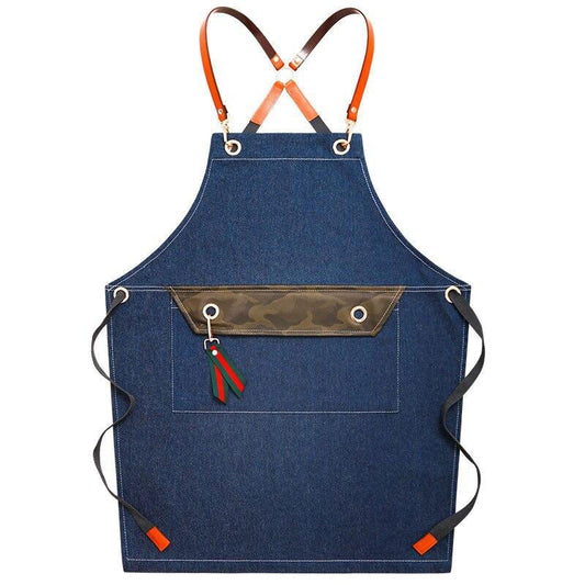 Tablier Denim Bleu