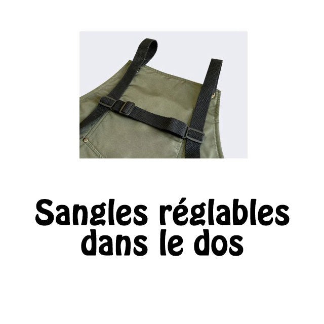 Sangles réglables dans le dos