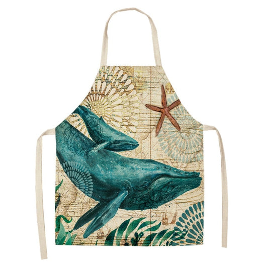 Tablier de cuisine baleine