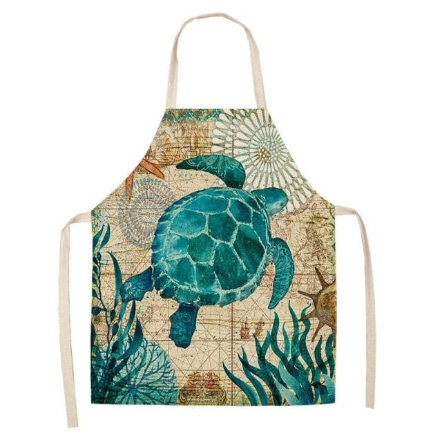 Tablier de cuisine tortue