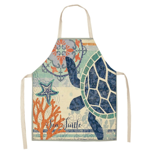 Tablier dessin tortue