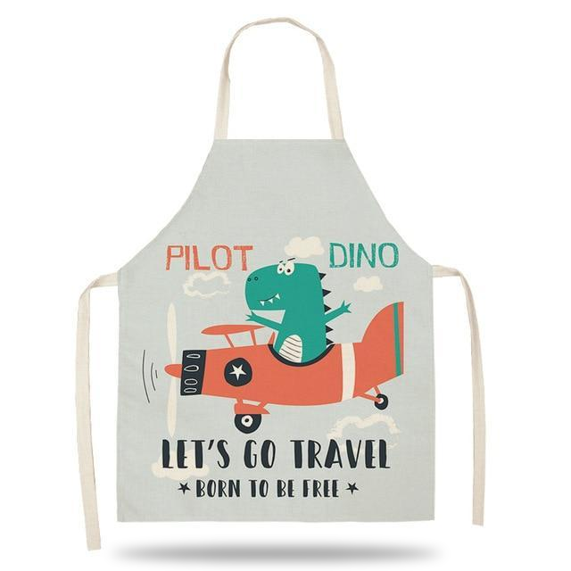 Tablier de Cuisine Enfants Dino Avion | Maison-du-Tablier