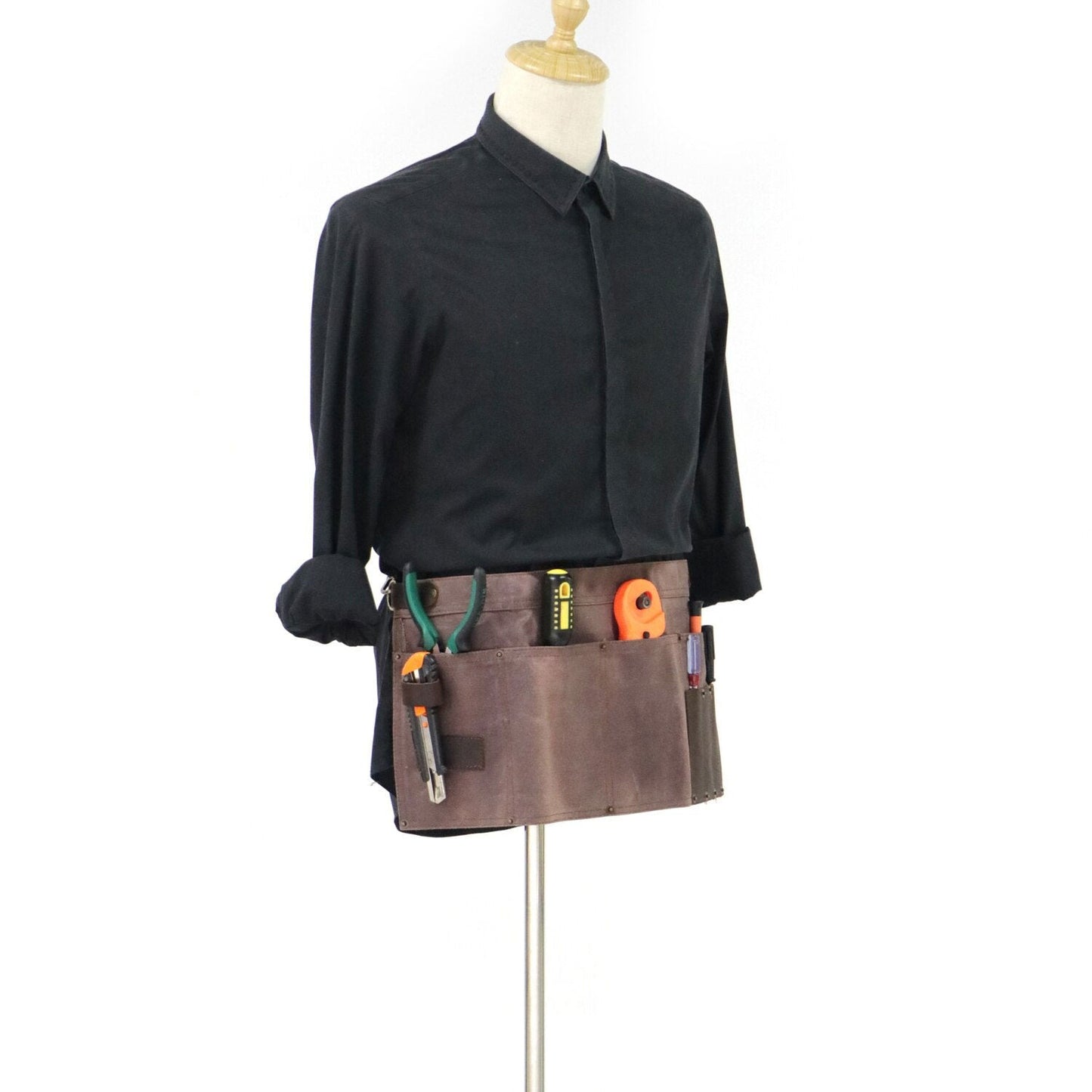 Tablier Denim Cuir
