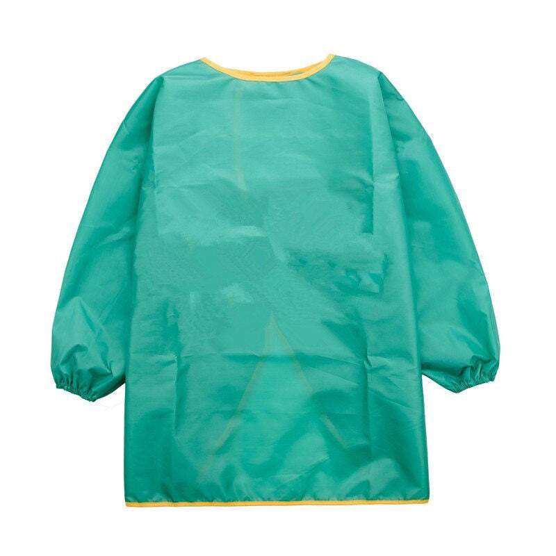 Tablier Peinture Enfant 1-8 Ans – Blouse Imperméable Manches Longues, Grande Poche, Protection Art, Cuisine, Bricolage