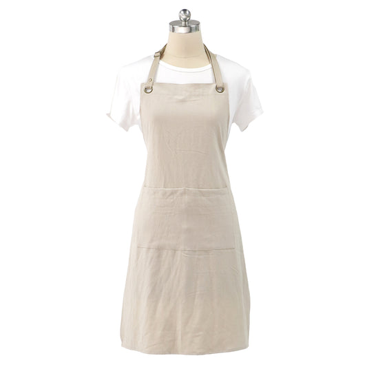 Tablier de Cuisine Ajustable Beige