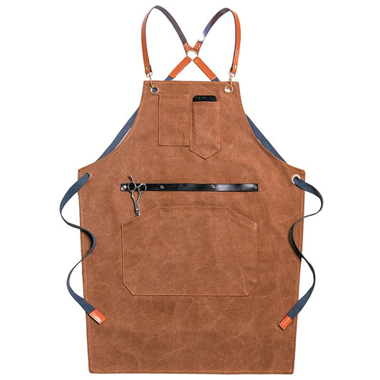 Tablier d'opticien marron