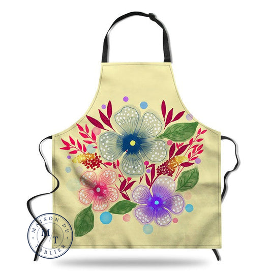 Tablier Cuisine Imprimé Fleuri