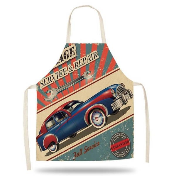 Tablier de Cuisine Enfants Voiture Vintage