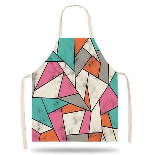Tablier de Cuisine Femme Géométrique