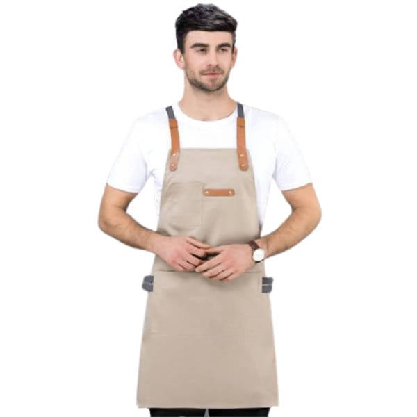 Tablier de Cuisine Homme Beige