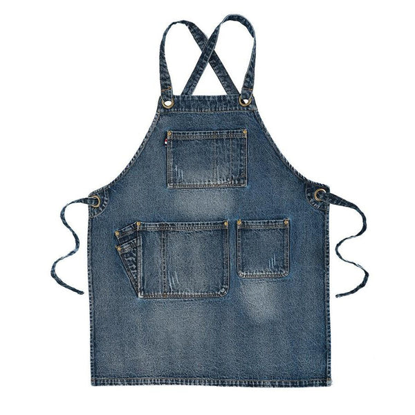 Tablier RRL Double RL – Coton Denim, Bleu, Taille Unique, Made In India