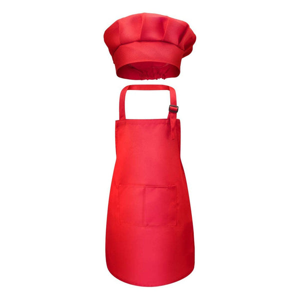 YARNOW Tablier de cuisine réglable et toque de chef pour